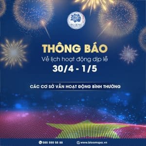 Thông báo lịch hoạt động 30/4 và 01/5
