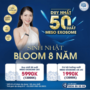 ưu đãi đặc biệt nhân dịp sinh nhật 8 năm của hệ thống làm đẹp Bloom Spa & Clinic